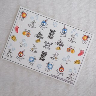 Nail Wraps 3D 108