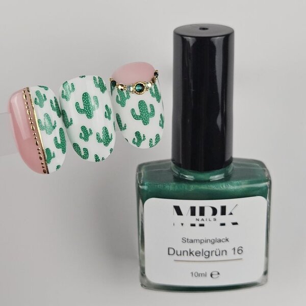 MPK Nails® Stamping Lack 10ml 16 Dunkelgrün