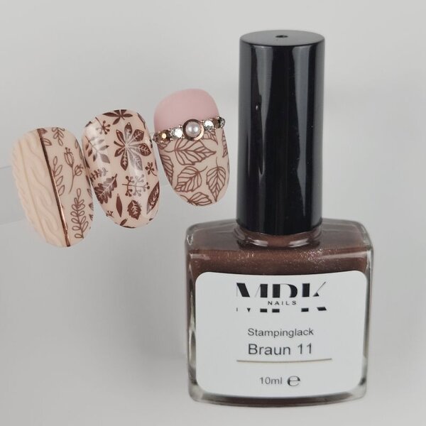 MPK Nails® Stamping Lack 10ml 11 Braun