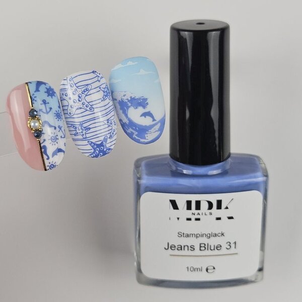 MPK Nails® Stamping Lack 10ml 31 Jeans Blue