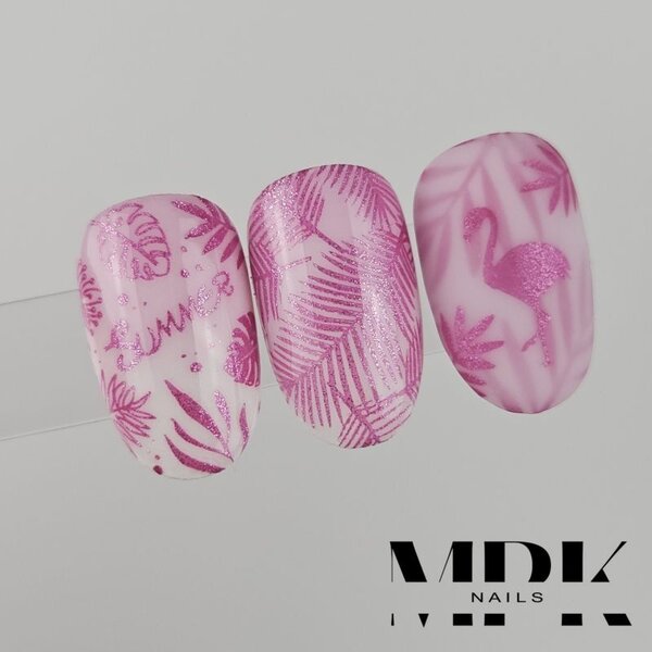 MPK Nails® Stamping Lack 10ml 56 Fuchsia Glitter