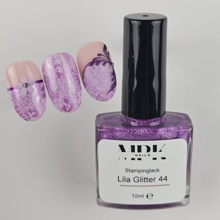 Stamping Lack 10ml 44 Lila Glitter