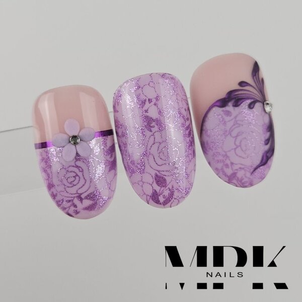 MPK Nails® Stamping Lack 10ml 44 Lila Glitter
