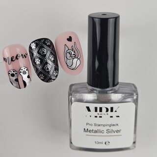PRO Stamping Lack 10ml - 04 Silver metallic
