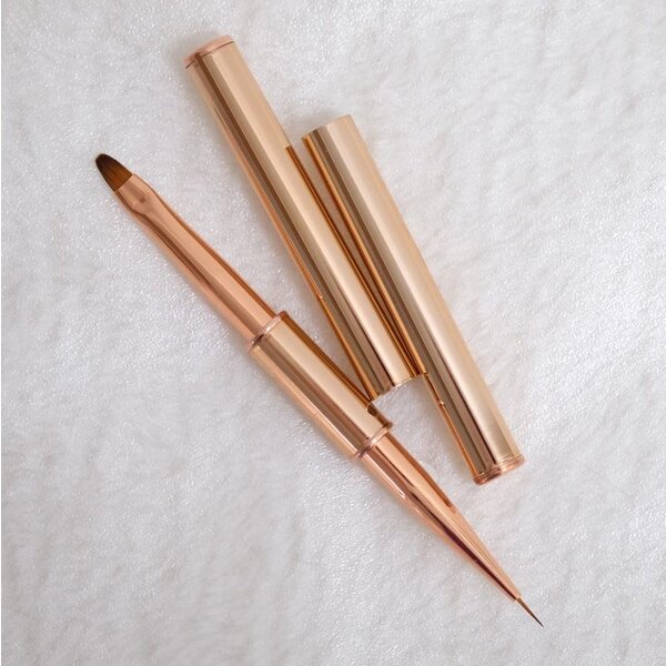 MPK Nails® Doppelseitiger Gelpinsel, Katzenzunge und Liner