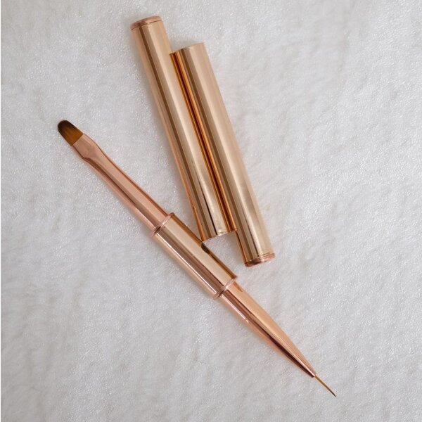 MPK Nails® Doppelseitiger Gelpinsel, Katzenzunge und Liner