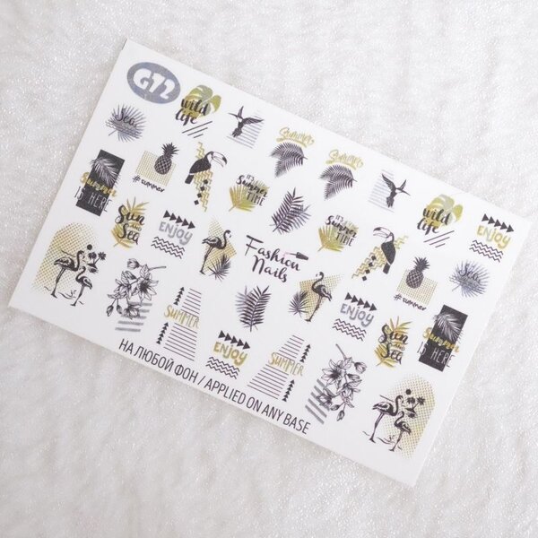 Fashion Nails Nail Wraps Galaxy G72