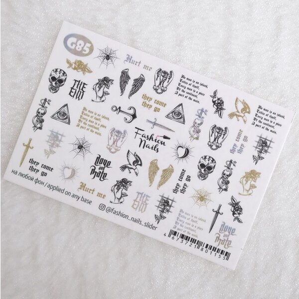 Fashion Nails Nail Wraps Galaxy G85