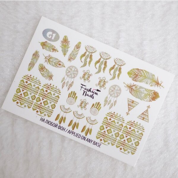 Fashion Nails Nail Wraps Galaxy G1