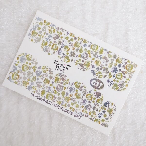 Fashion Nails Nail Wraps Galaxy G37