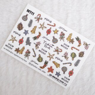Nail Wraps metallic m311
