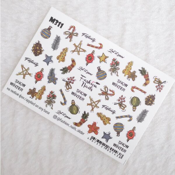 Fashion Nails Nail Wraps metallic m311