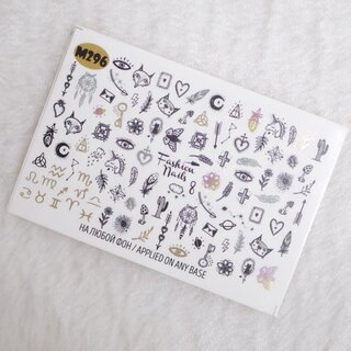 Nail Wraps metallic m296