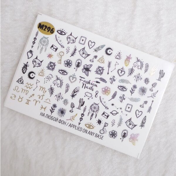 Fashion Nails Nail Wraps metallic m296