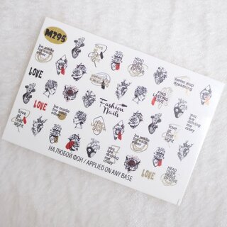 Nail Wraps metallic m295