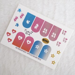 Nail Wraps metallic m205