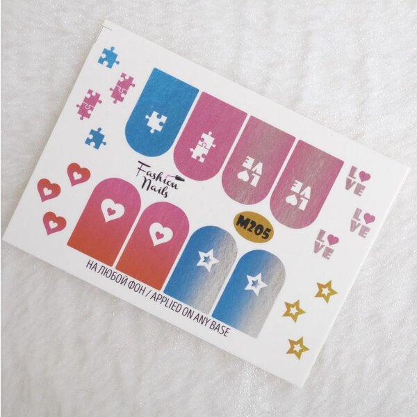 Fashion Nails Nail Wraps metallic m205