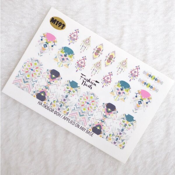 Fashion Nails Nail Wraps metallic m193