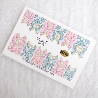 Nail Wraps metallic m196