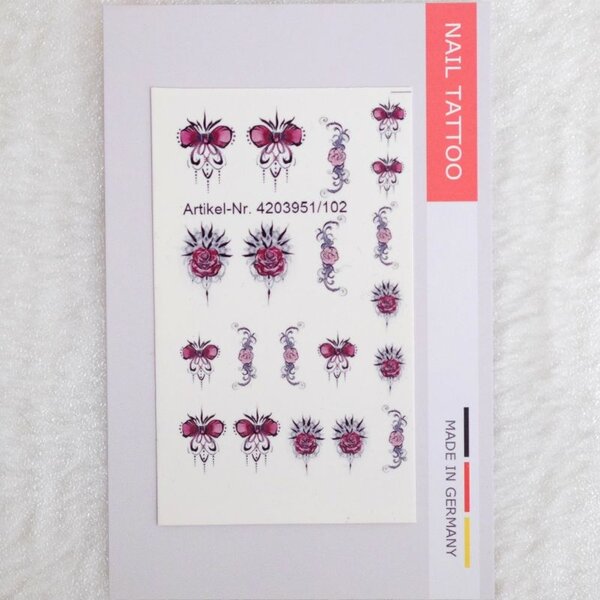 MPK Nails® Nail Water Tattoo #102