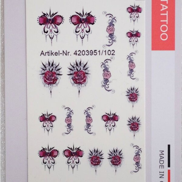 MPK Nails® Nail Water Tattoo #102