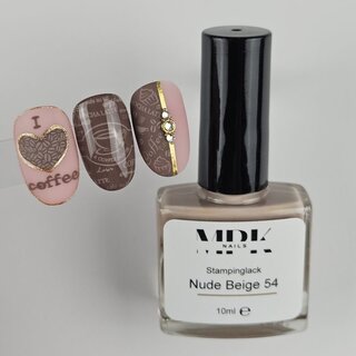 Stamping Lack 10ml 54 Nude Beige
