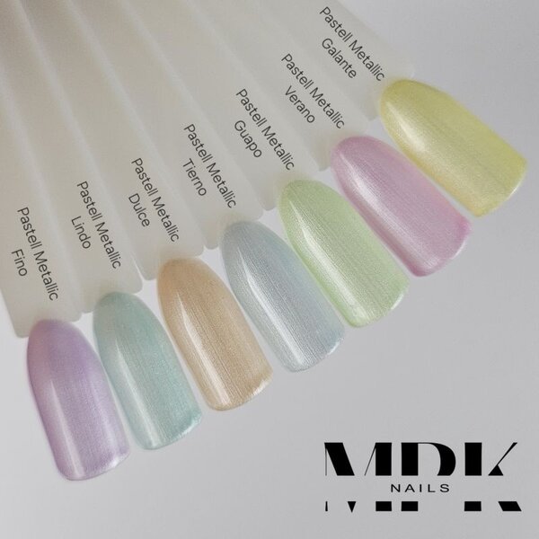 MPK Nails® 7x Farbgel Pastell Metallic im Set
