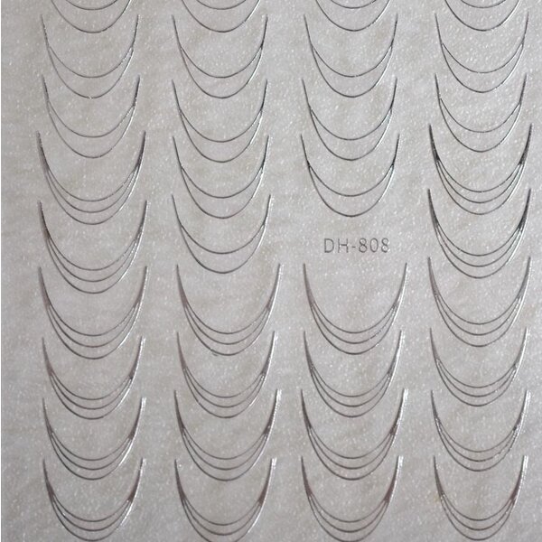 MPK Nails® Nail Sticker French silber B244