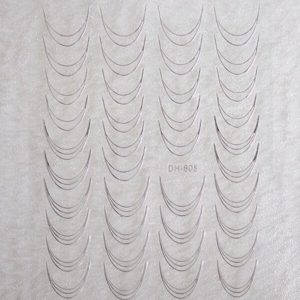 MPK Nails® Nail Sticker French silber B244