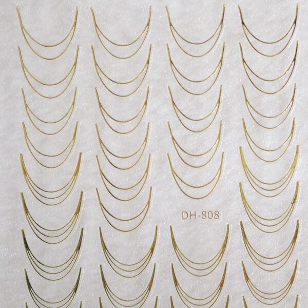 MPK Nails® Nail Sticker French gold B245