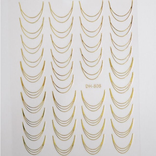 MPK Nails® Nail Sticker French gold B245