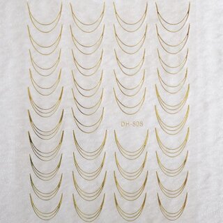 Nail Sticker French gold B245