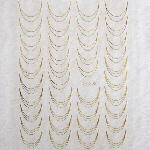 MPK Nails® Nail Sticker French gold B245