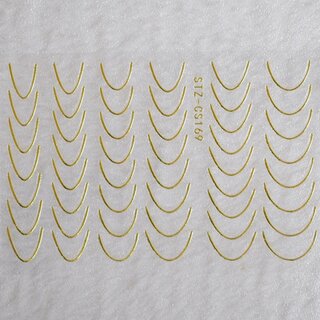 Nail Sticker French Gold B246