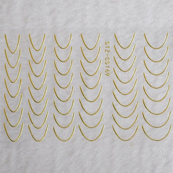 MPK Nails® Nail Sticker French Gold B246