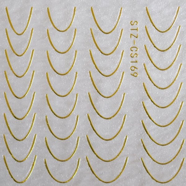 MPK Nails® Nail Sticker French Gold B246