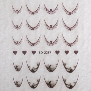 Nail Sticker French Smile Line B235