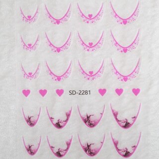 Nail Sticker French Smile Line B236