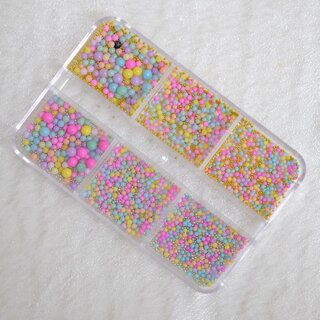 Nail Art Kaviar - Perlen Pastell Mix