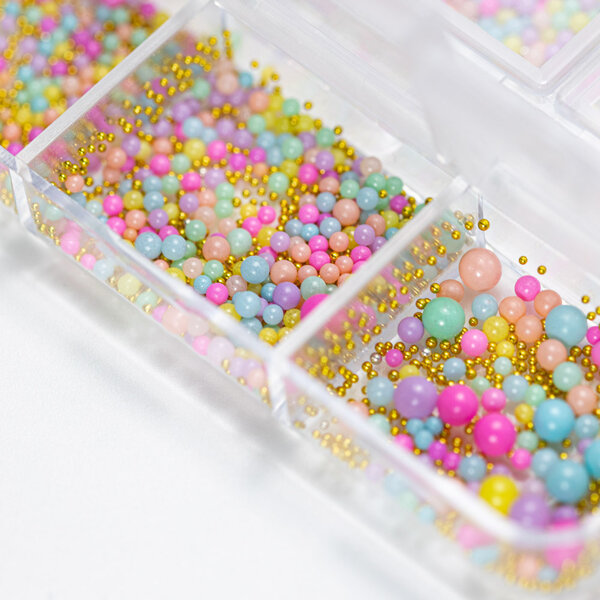 MPK Nails® Nail Art Kaviar - Perlen Pastell Mix