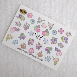 Nail Wraps metallic m190