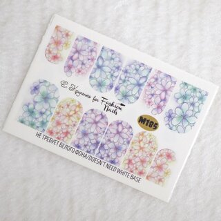 Nail Wraps metallic m185