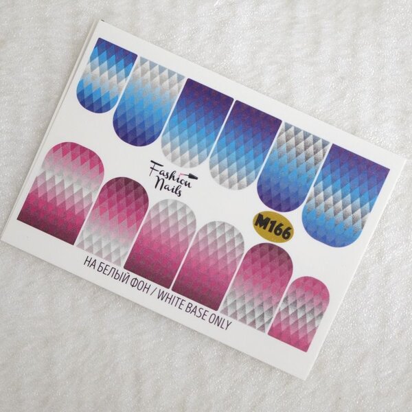 Fashion Nails Nail Wraps metallic m166