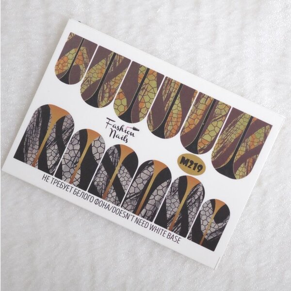 Fashion Nails Nail Wraps metallic  m219