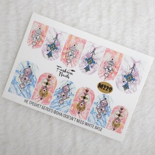 Nail Wraps metallic m229