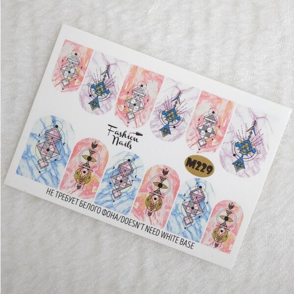 Fashion Nails Nail Wraps metallic m229