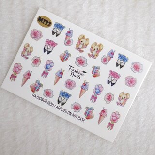 Nail Wraps metallic  m233