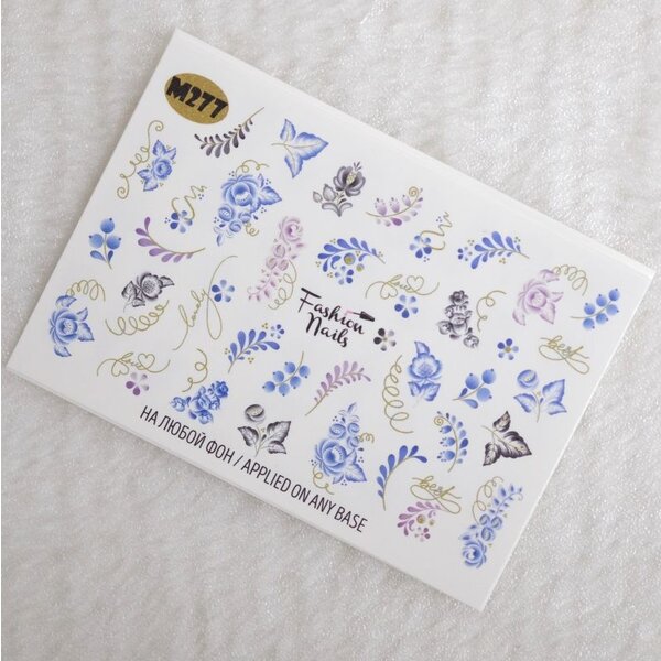 Fashion Nails Nail Wraps metallic m277