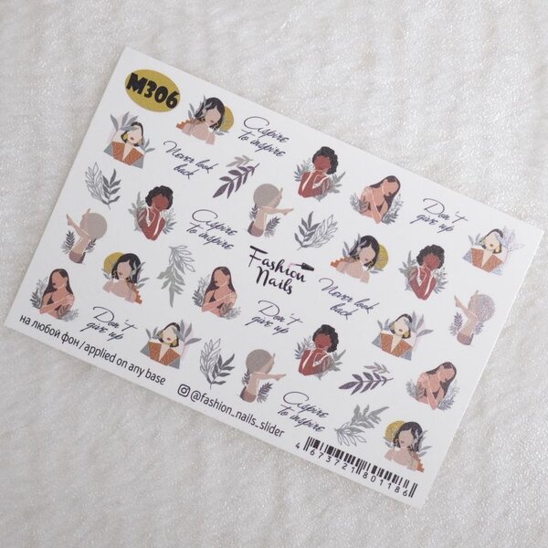 Fashion Nails Nail Wraps metallic m306