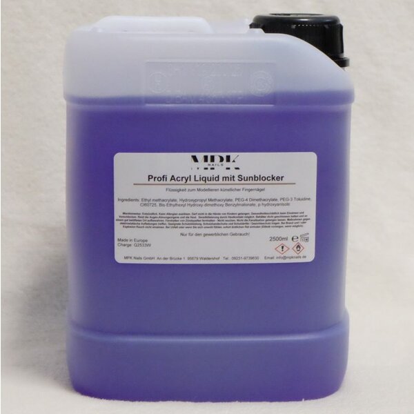 MPK Nails® PROFI Acryl Liquid mit Sunblocker